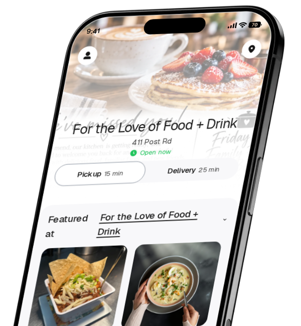 For the Love of Food + Drink app preview