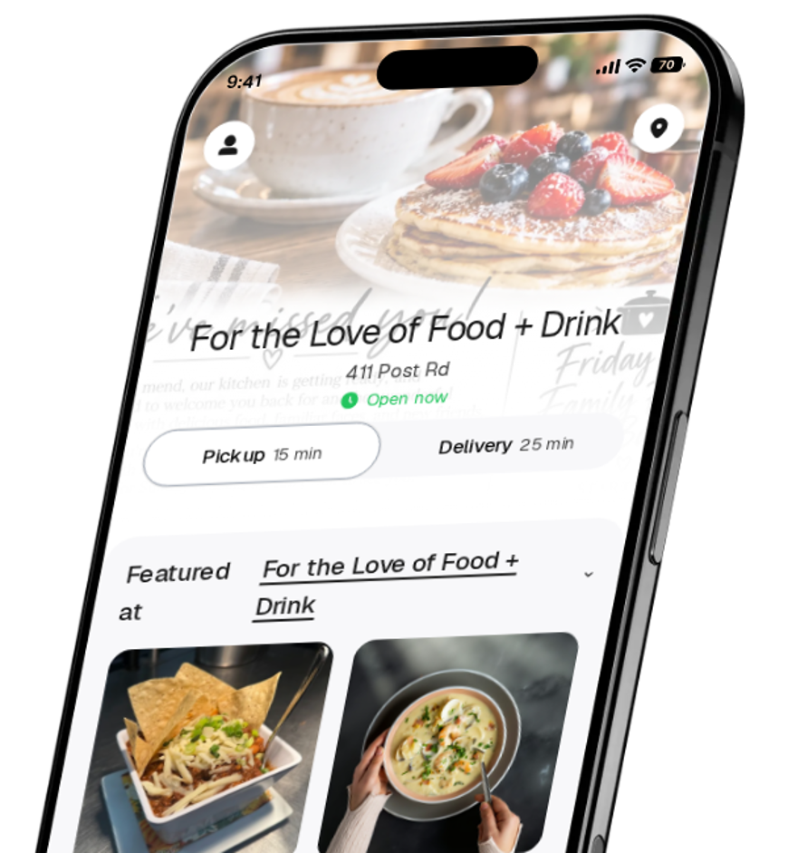 For the Love of Food + Drink app preview