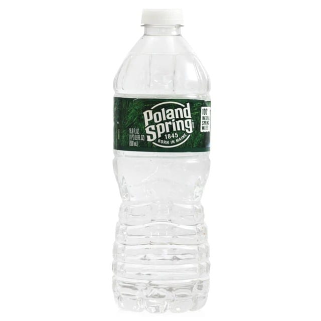 Poland Springs Bottled Water.
